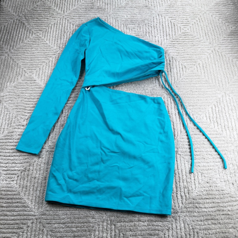 Lovers and Friends One Shoulder Cutout Mini Dress Women's Small Blue Revolve